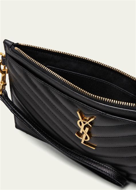 ysl large zipped pouch|saint laurent pouch bag.